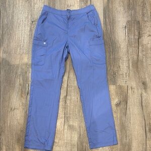 Maevn Men's Ceil Blue Size Medium Cargo Scrub Pants